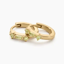 Histoire d'Or Créoles Gianna Plaqué Or Jaune Oxyde De Zirconium plaqué or dore oxyde raisin New