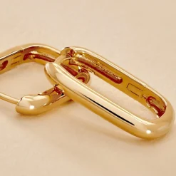 Histoire d'Or Créoles Githa Plaqué Or Jaune Best