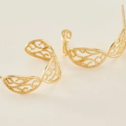 Histoire d'Or Créoles Golden Acanty Or Jaune Clearance