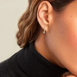 Histoire d'Or Créoles Grazyna Or Jaune Topaze Oxyde De Zirconium or jaune topaze bleu New