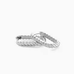 Histoire d'Or Créoles Hari Argent Argenté argent blanc Hot