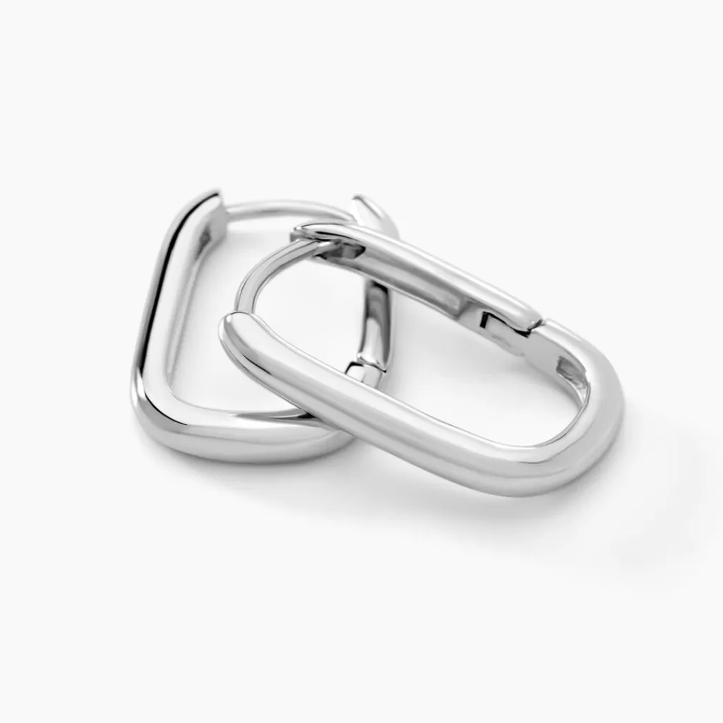 Histoire d'Or Créoles Hari Argent Argenté argent blanc Sale