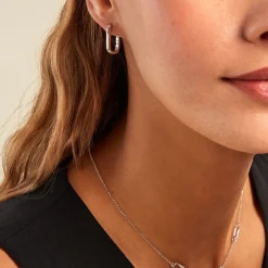 Histoire d'Or Créoles Hari Argent Argenté argent blanc Sale