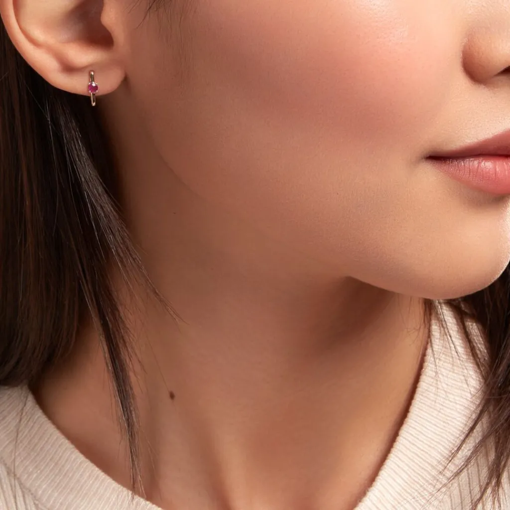 Histoire d'Or Créoles Harmonie or jaune rubis Online