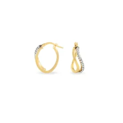 Histoire d'Or Créoles Hekate Or Jaune Strass or jaune strass blanc