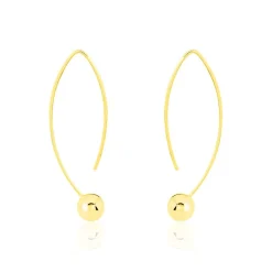 Histoire d'Or Créoles Helle Amande Or Jaune New