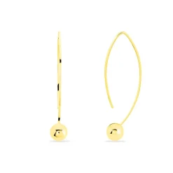 Histoire d'Or Créoles Helle Amande Or Jaune New