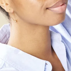 Histoire d'Or Créoles Helle Amande Or Jaune New