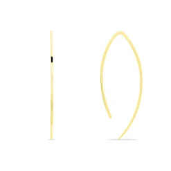 Histoire d'Or Créoles Helle Amande Or Jaune New