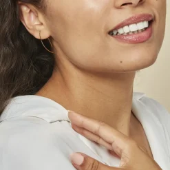 Histoire d'Or Créoles Helle Amande Or Jaune New