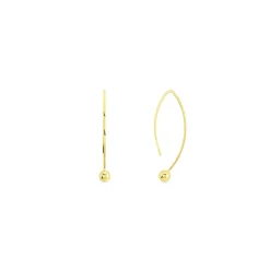 Histoire d'Or Créoles Helle Amande Or Jaune New