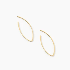 Histoire d'Or Créoles Helle Amande Or Jaune Discount