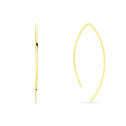 Histoire d'Or Créoles Helle Amande Or Jaune Discount