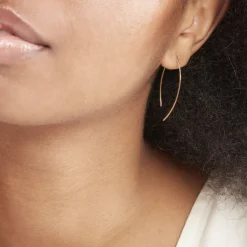 Histoire d'Or Créoles Helle Amande Or Jaune Best