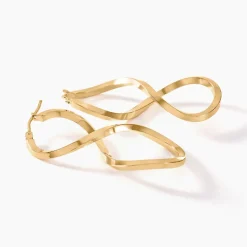 Histoire d'Or Créoles Helmine Or Jaune Sale