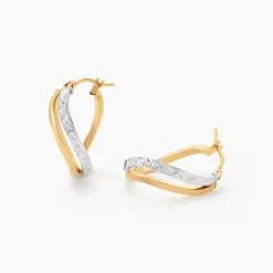 Histoire d'Or Créoles Hepsie Or Bicolore Hot