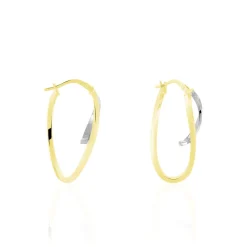 Histoire d'Or Créoles Hepsie Or Bicolore Clearance