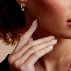 Histoire d'Or Créoles Howayda Or Jaune Cristal Clearance