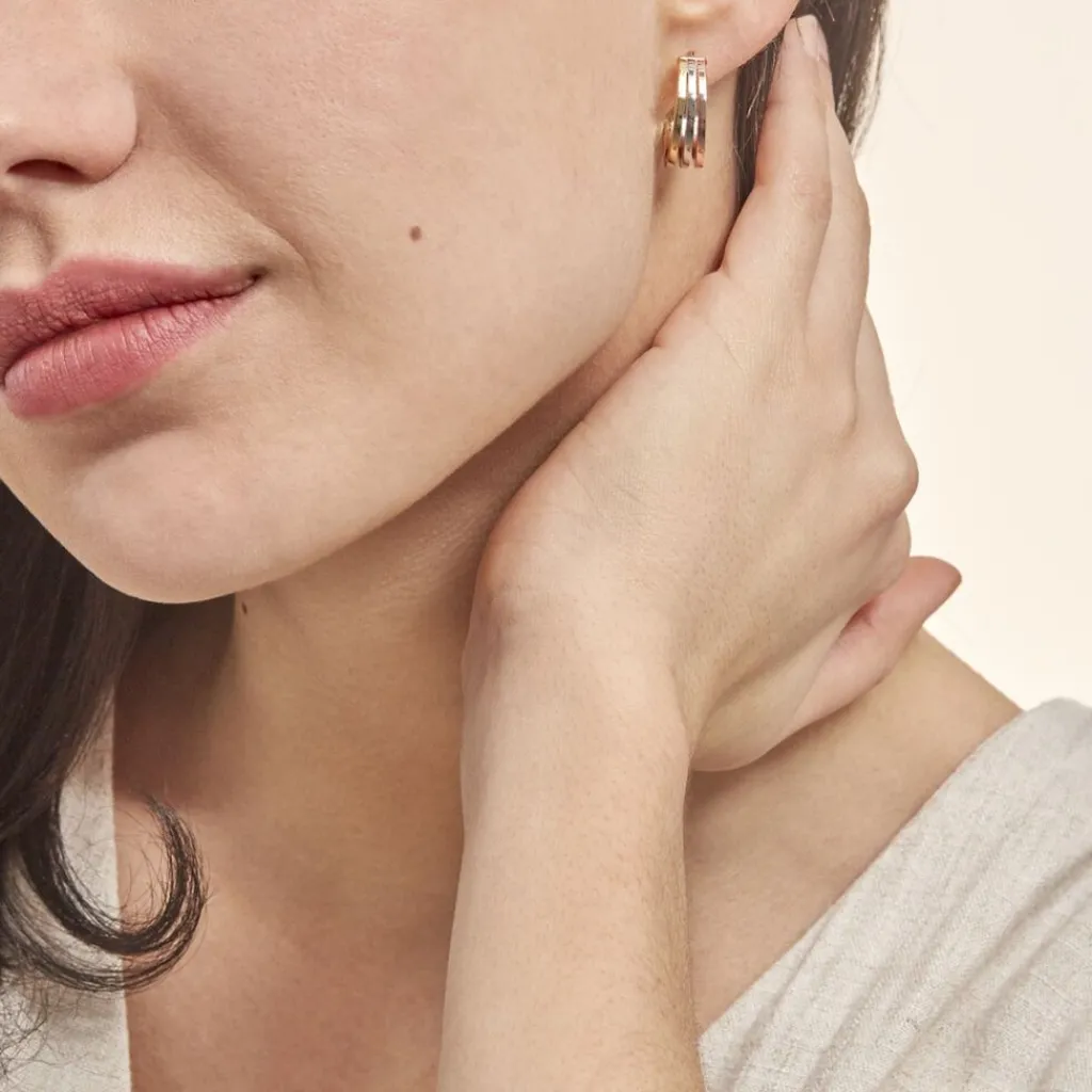 Histoire d'Or Créoles Iba Or Tricolore Hot