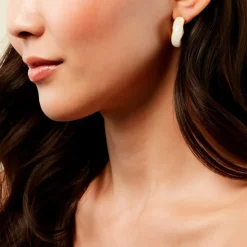 Histoire d'Or Créoles Idina Acier Jaune Discount