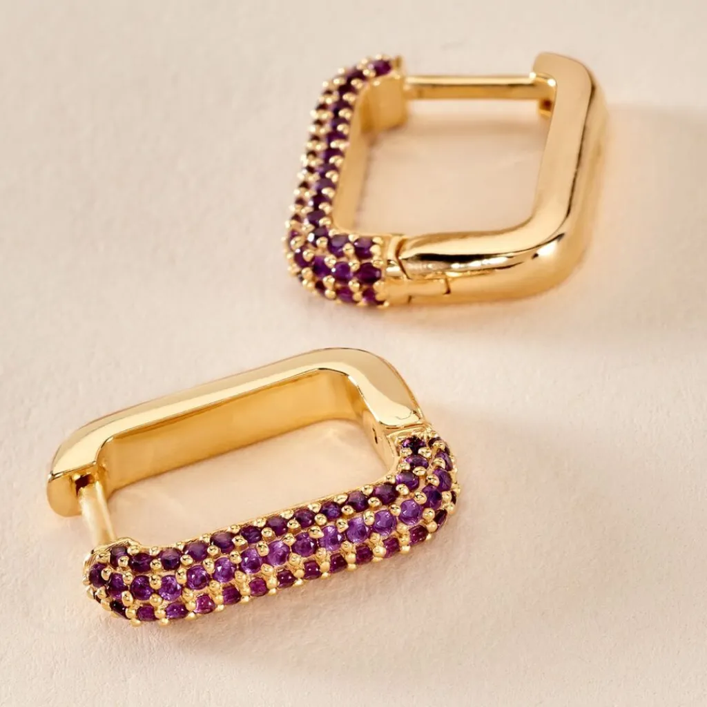 Histoire d'Or Créoles Ileen Plaqué Or Jaune Autres Pierres Sale