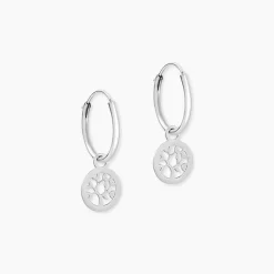 Histoire d'Or Créoles Isabel Argent Blanc