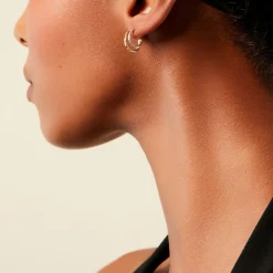 Histoire d'Or Créoles Jaap Or Jaune Diamant Sale