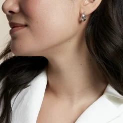 Histoire d'Or Créoles Jennie Argent Blanc Hot