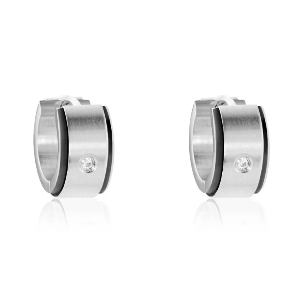 JOURDAN Créoles Ios Acier Blanc Oxyde De Zirconium Online