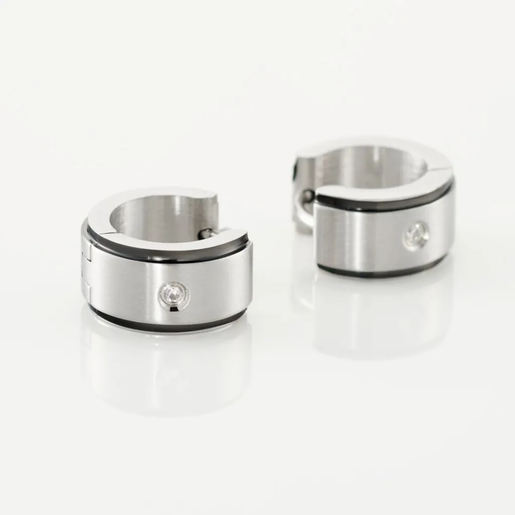 JOURDAN Créoles Ios Acier Blanc Oxyde De Zirconium Online