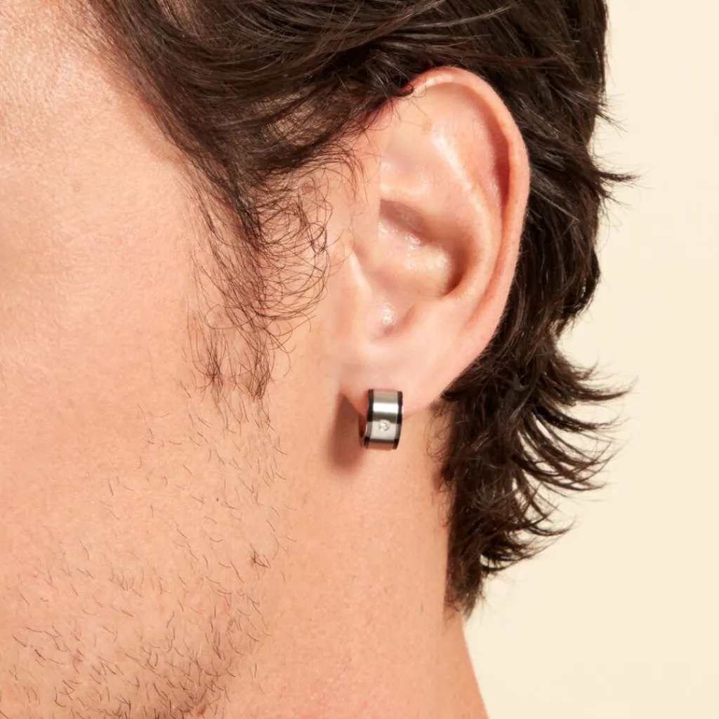 JOURDAN Créoles Ios Acier Blanc Oxyde De Zirconium Online