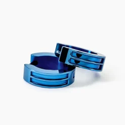 JOURDAN Créoles Tilos acier bleu Sale