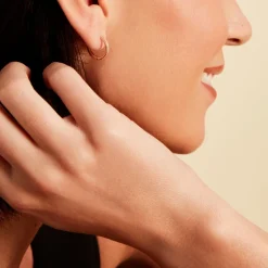 Histoire d'Or Créoles Kalinda Plaqué Or Jaune Oxyde De Zirconium Online