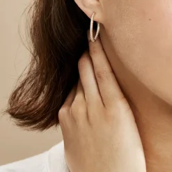 Histoire d'Or Créoles Karolina Rondes Plaqué Or Jaune Oxyde De Zirconium Online