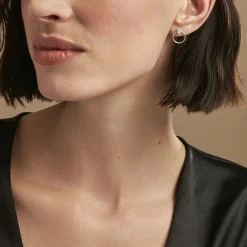 Histoire d'Or Créoles Kip De Zirconium or blanc oxyde New