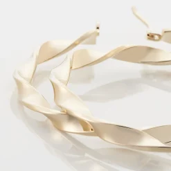 Histoire d'Or Créoles Lenna Torsadée Plaqué Or Jaune