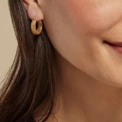 Histoire d'Or Créoles Leonius Or Jaune Hot