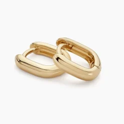 Histoire d'Or Créoles Liah Plaque Or Jaune New