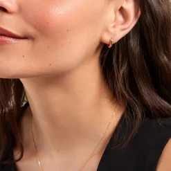 Histoire d'Or Créoles Liah Plaque Or Jaune New