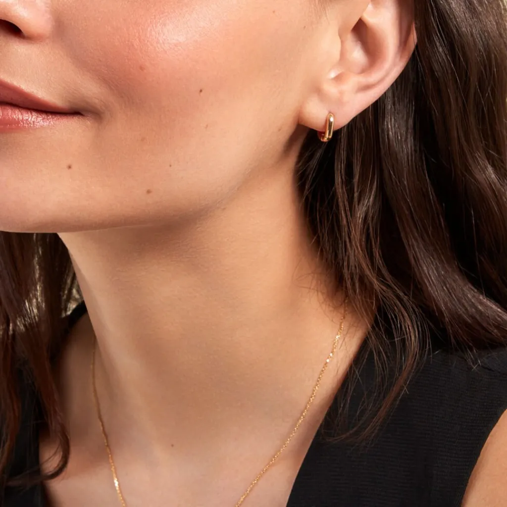 Histoire d'Or Créoles Liah Plaque Or Jaune New