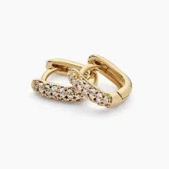 Histoire d'Or Créoles Liah Plaque Or Jaune Oxyde De Zirconium Hot