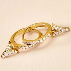 Histoire d'Or Créoles Ligeia Or Jaune Oxyde De Zirconium New