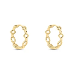 Histoire d'Or Créoles Linka Plaqué Or Jaune Hot