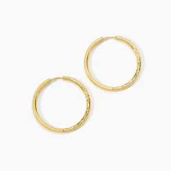 Histoire d'Or Créoles Loanne Acier Doré New