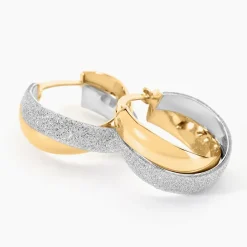 Histoire d'Or Créoles Lolly Or Bicolore