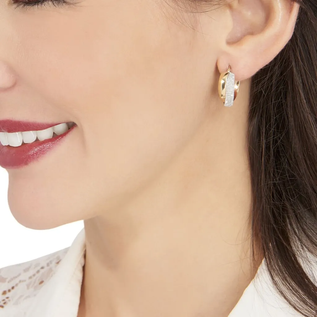 Histoire d'Or Créoles Lolly Or Bicolore