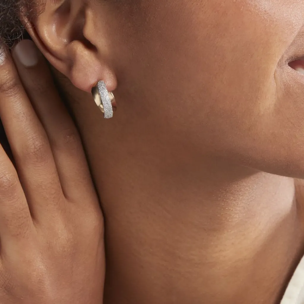 Histoire d'Or Créoles Lolly Or Bicolore