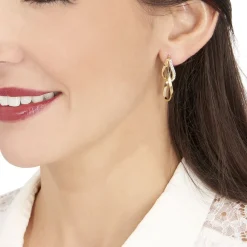 Histoire d'Or Créoles Luna Or Jaune Strass or jaune strass blanc Online