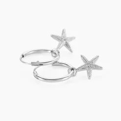 Histoire d'Or Créoles Lupita Argent Blanc Sale