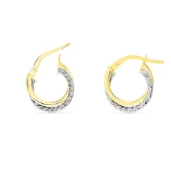 Histoire d'Or Créoles Maelia Or Bicolore